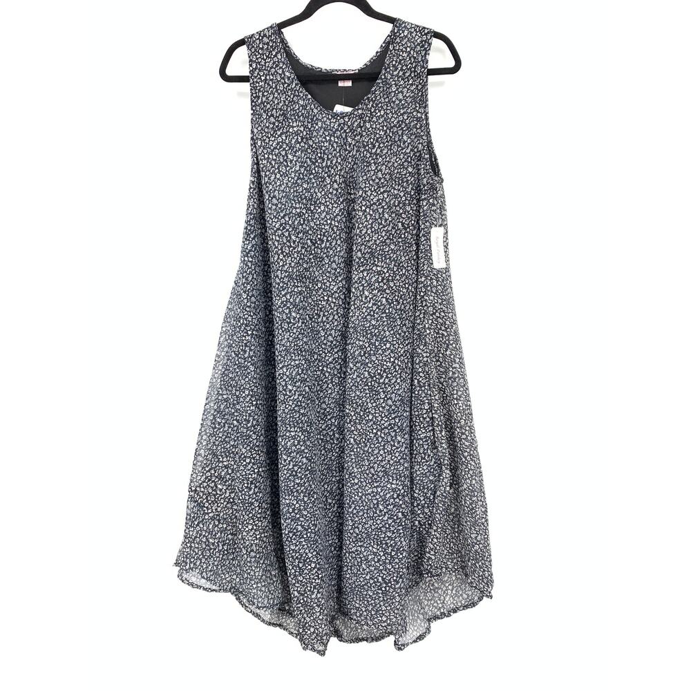 Royal Paisley A-Line Swing Dress Womens One Size Regular Sleeveless Micro Floral